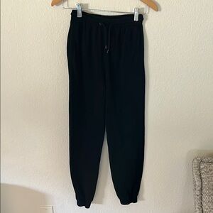 H&M Black Jogger Sweatpants with Elastic Cuffs